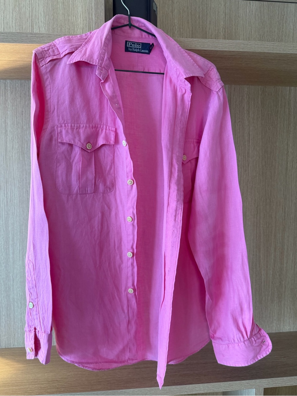 Ralph Lauren Bright Pink Women's Button-Down Shirt